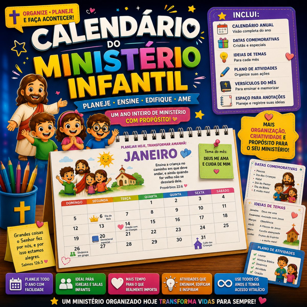 Bônus #4 : Calendário do Ministério Infantil